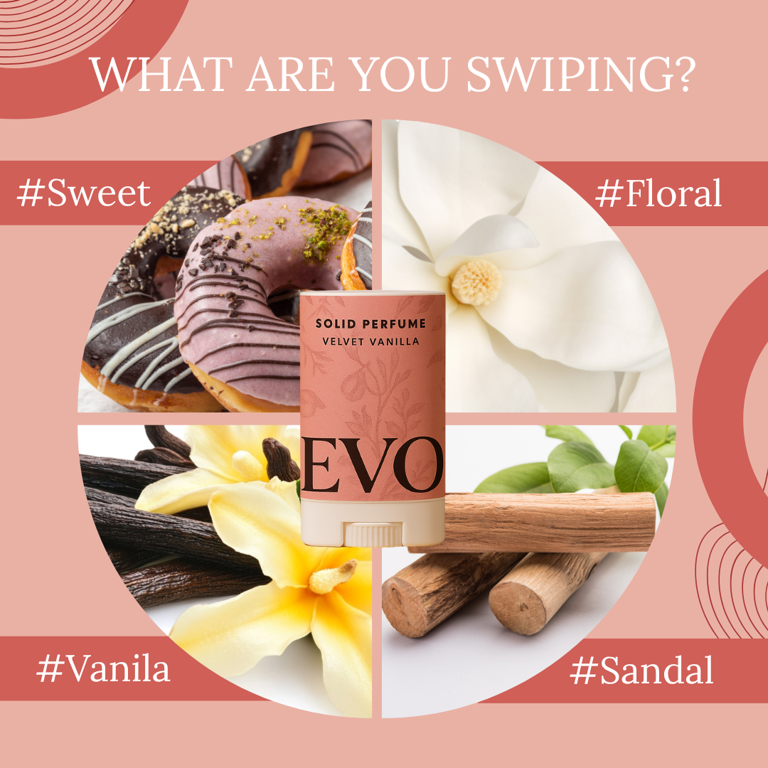 Velvet Vanilla Solid Perfume - Cashmere on bare skin