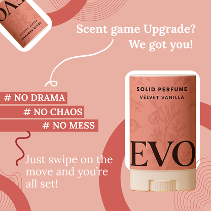 Velvet Vanilla Solid Perfume - Cashmere on bare skin