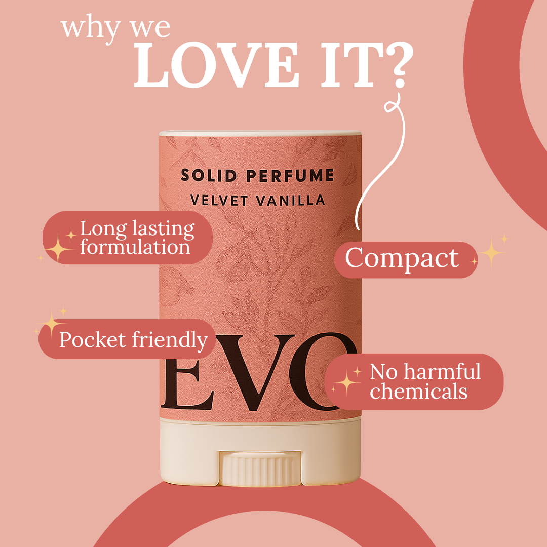 Velvet Vanilla Solid Perfume - Cashmere on bare skin