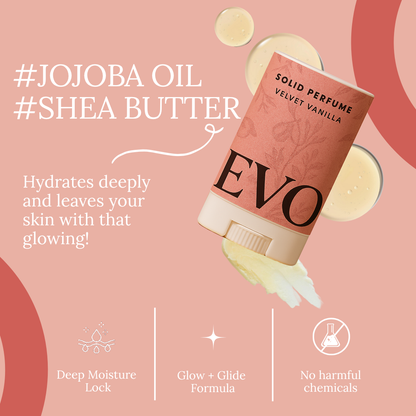 Velvet Vanilla Solid Perfume - Cashmere on bare skin